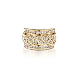 A 10K Gold Diamond Ring