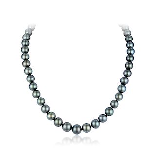 Mikimoto Black Pearl Necklace