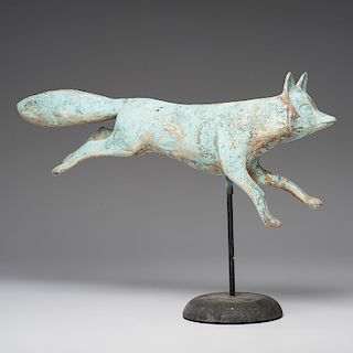 Copper Running Fox Weathervane