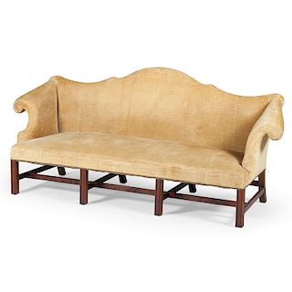 Chippendale-Style Camelback Sofa