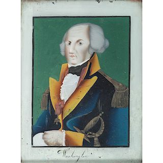 Reverse-Painted Portrait of George Washington