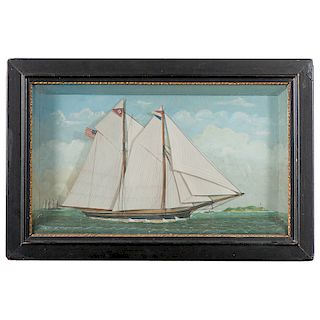 Victorian Sailing Ship Diorama