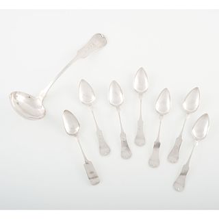 Kinsey Coin Silver Ladle and Spoons