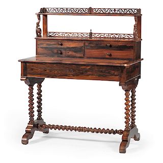 French Louis Philippe Desk in Rosewood