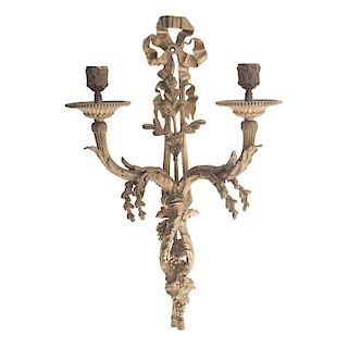 French Gilt Bronze Sconce