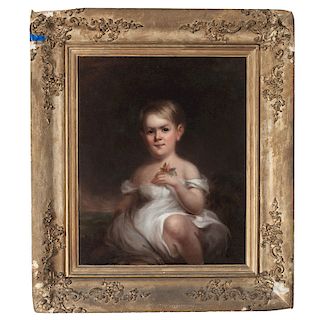 Portrait of a Child, Manner of Thomas Sully (1783-1872)