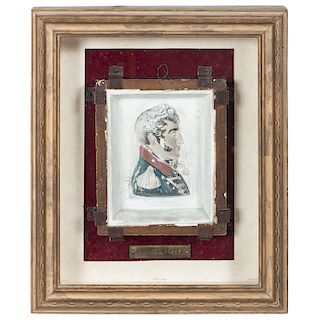 Oliver Hazard Perry Chalkware Portrait Bust