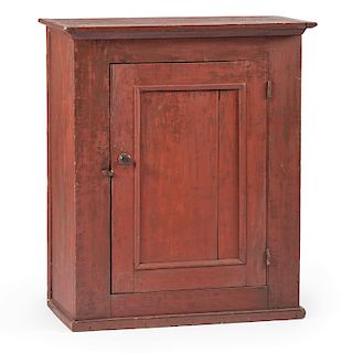 Red Painted Cupboard