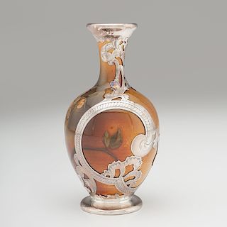 Rookwood Silver Overlay Vase by Emma D. Foertmeyer