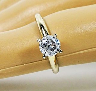 Estate 14K Gold & .80ctw Diamond Engagement Ring