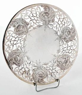 Sterling footed tray