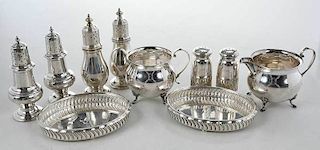 Ten Sterling Table Items