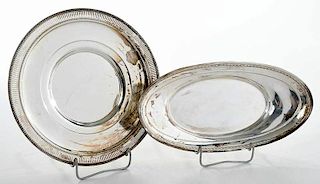 Sterling Plate and Bread Tray