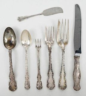 Whiting Louis XV Sterling Flatware, 16 Pieces