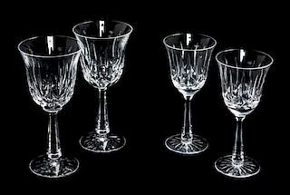 A Set of Twelve Waterford Stemware Height of taller 7 1/2 inches.