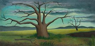 Sam Clark, (American, 20th century), Landscape with Tree