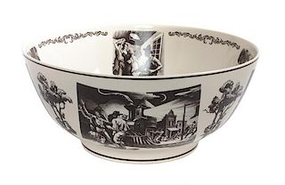 * A Wedgwood Porcelain Thomas Hart Benton Commemorative Bowl Diameter 12 inches.