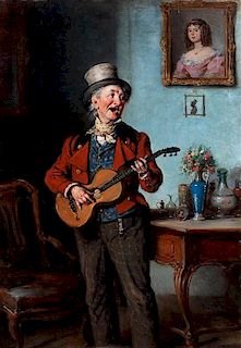 Hermann (Armin) Kern, (Hungarian, 1838-1912), A Lonesome Serenade