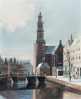 Jacobus Lambertus Dispo, Sr., (Dutch, 1890-1964), Canal Cityscape