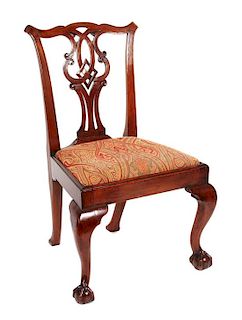 A Chippendale Style Side Chair Height 36 inches.