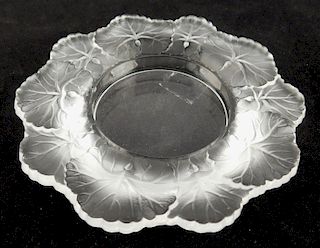 Lalique Naiade glass dish