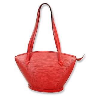 Louis Vuitton Red Epi St-Jacques Shopping PM Tote