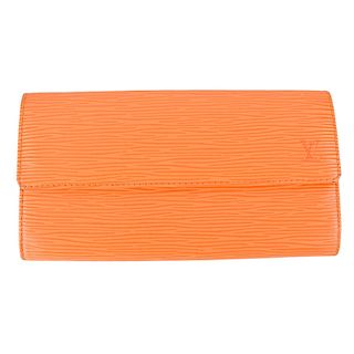 Louis Vuitton Matte Orange Epi Sarah Wallet