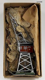 Vintage Marklin 451/2G Tin Slewing Crane Toy