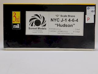 Sunset 3rd Rail O Brass NYC J-1 Hudson Train