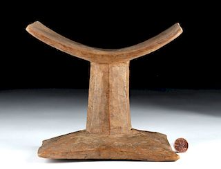 Rare Egyptian Late Period Wooden Headrest