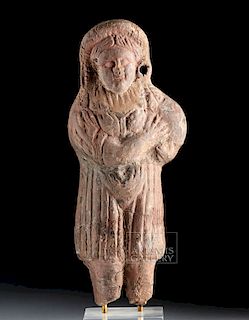 Romano-Egyptian Terracotta Statuette of a Female
