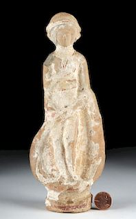 Greek Tanagra Statuette of Woman, ex-Bonhams