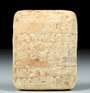 Translated Mesopotamian Clay Tablet, ex-Bonhams