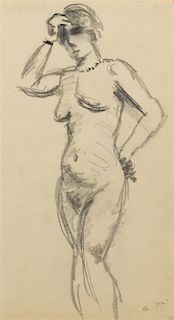 Albert Marquet, (French, 1875-1947), Standing Female Nude