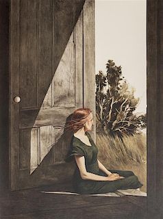 Andrew Wyeth, (American, 1917-2009), A group of four works: Cooling Shed, Christina Olsen, The Oak, and Young America