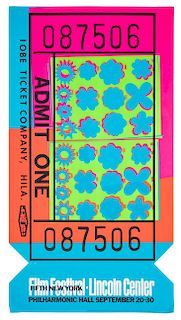 Andy Warhol, (American, 1928-1987), Film Festival, Lincoln Center, 1962