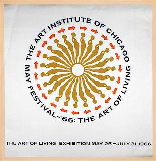 Ernest Tino Trova, (American, 1927-2009), The Art of Living Exhibition: The Art Institute of Chicago, 1966