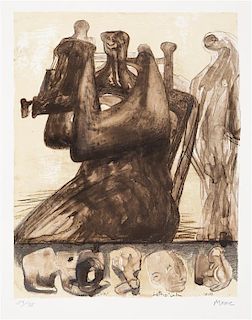Henry Moore, (English, 1898-1986), Mother and Child, 1976
