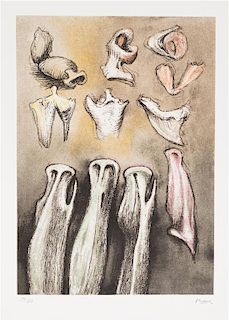 Henry Moore, (English, 1898-1986), Three Sisters, 1981