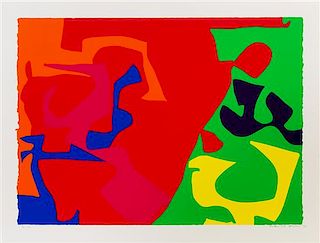 Patrick Heron, (English, 1920-1999), A group of four works from January 1973 including 7, 5, 16, and 17