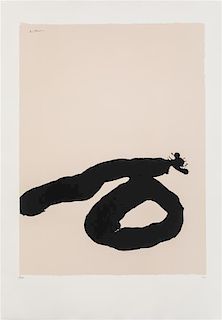 Robert Motherwell, (American, 1915-1991), Africa 7 from Africa Suite, 1970