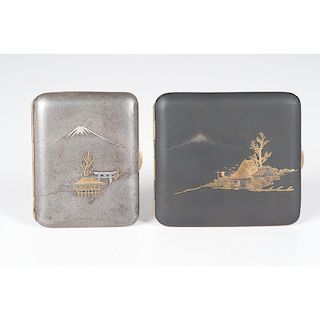 Japanese Komai-style Card and Cigarette Cases