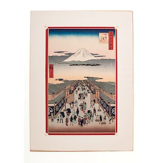 Japanese Woodblock Restrikes After Hirsohige