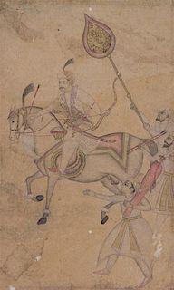 An Indian Mughal Drawing Image 5 x 3 inches.