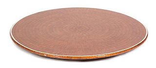 A Lacquered Wood Lazy Susan Diameter 35 1/2 inches.