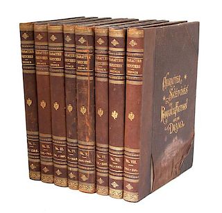 [BINDINGS] 8 VOLUMES - Character Sketches of Romance Fiction and Drama by Rev. E. Cobham Brewer