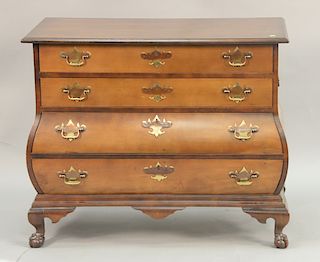 Mahogany bombay style chest with ball and claw feet
