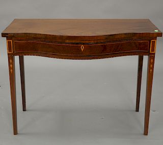 Mahogany Federal style inlaid server. ht. 31 in., wd. 41 in.