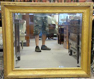 Gold framed mirror, Newcomb Macklin style. 47" x 40"