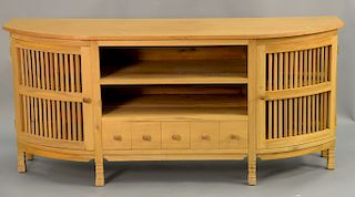 Contemporary sideboard. ht. 32 in., lg. 69 1/2 in.